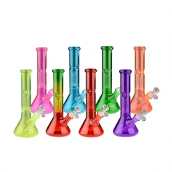 Cannabis Culture Headquarters Water Pipes Day Glow 10" Beaker Tube Bong With Dome Perc