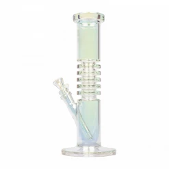 Red Eye Tek Straight Tube 12" Bong With Metallic Terminator Finish Water Pipes