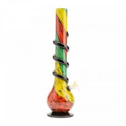 Retro Glass 16" Tall Bong With Wrap