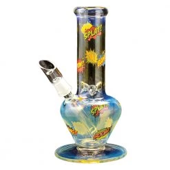 Red Eye Glass Comic Book Spade 8.5" Tall Dab Rig Dabbing