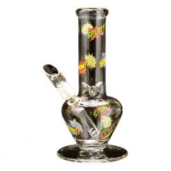 Red Eye Glass Comic Book Spade 8.5" Tall Dab Rig Dabbing