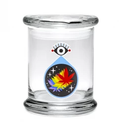 420 Science 420 Jar With Pop-Top - All-Seeing Leaf Storage & Stash Cases
