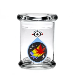 420 Science 420 Jar With Pop-Top - All-Seeing Leaf Storage & Stash Cases