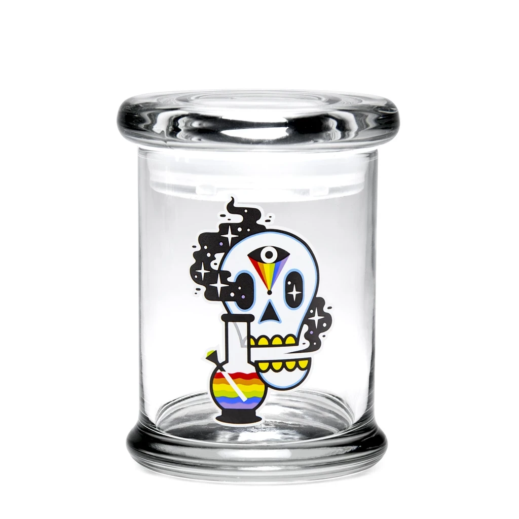 420 Science 420 Jar With Pop-Top - Cosmic Skull Storage & Stash Cases 4 420 Science 420 Jar With Pop-Top - Cosmic Skull Storage & Stash Cases
