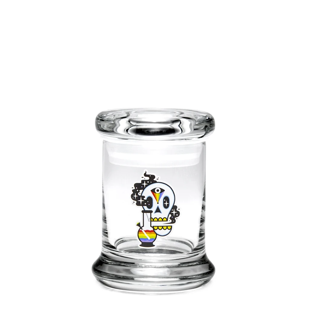420 Science 420 Jar With Pop-Top - Cosmic Skull Storage & Stash Cases 2 420 Science 420 Jar With Pop-Top - Cosmic Skull Storage & Stash Cases
