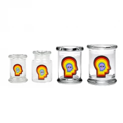 420 Science Storage & Stash Cases 420 Jar With Pop-Top - Rainbow Mind