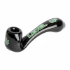 Red Eye Glass Sherlock Pipe With Decal - "LEVEL UP" Pipes