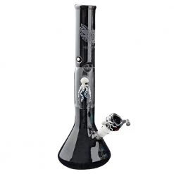 Red Eye Glass Octopus Glass-On-Glass 17" Tall Perc Beaker Bong Water Pipes 14 Red Eye Glass Octopus Glass-On-Glass 17