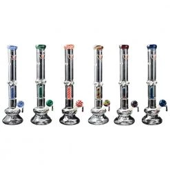 Red Eye Glass Carrera Glass-On-Glass 20" Tall Perc Bong