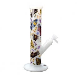 Red Eye Glass Robot 12" Tall Straight Bong Water Pipes