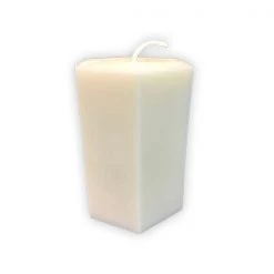 Hexagon 6" Soy Pillar Candle By Arbutus Candle Company