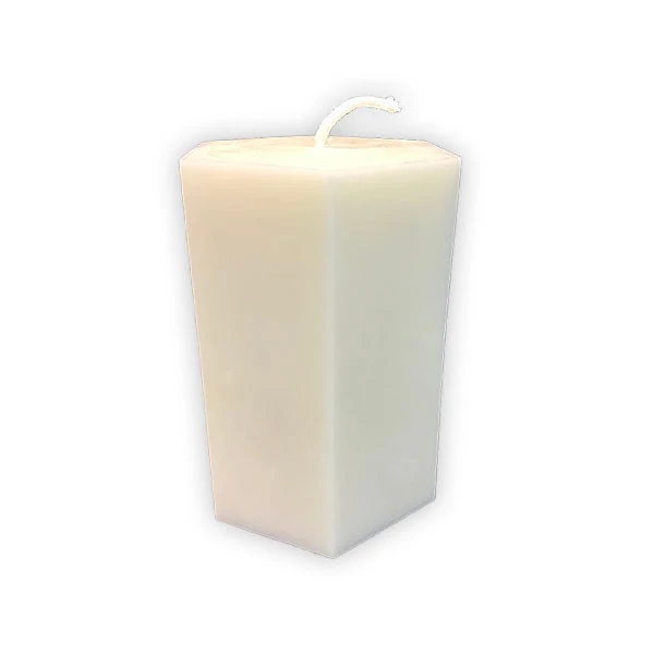 Hexagon 6" Soy Pillar Candle By Arbutus Candle Company 1 Hexagon 6" Soy Pillar Candle By Arbutus Candle Company