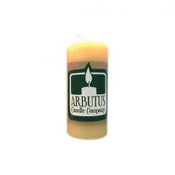 Skinny 4" Beeswax Pillar Candle By Arbutus Candle Company