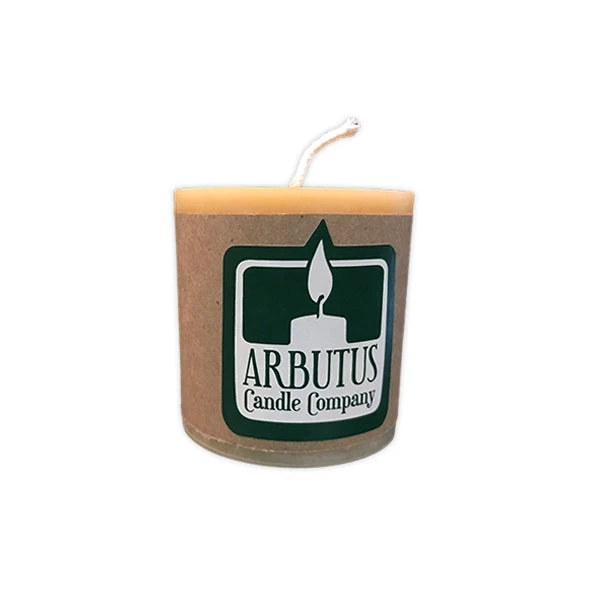 Standard 4" Beeswax Pillar Candle By Arbutus Candle Company 1 Standard 4" Beeswax Pillar Candle By Arbutus Candle Company