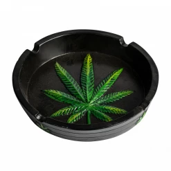 Cannabis Culture Headquarters Green Hemp Leaf Ashtray Smoking Accessories
