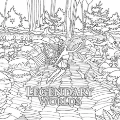 Al Sayers Books Legendary Worlds: Adult Coloring Book