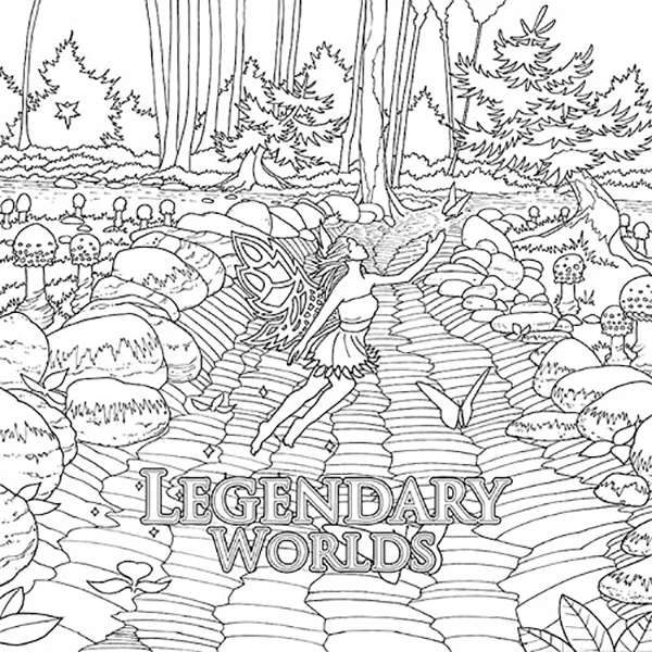 Al Sayers Books Legendary Worlds: Adult Coloring Book 2 Al Sayers Books Legendary Worlds: Adult Coloring Book