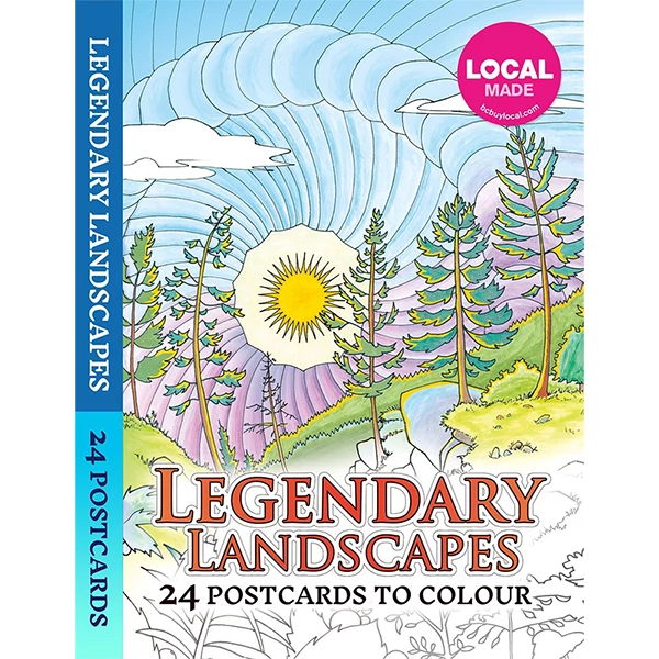 Al Sayers Legendary Landscapes: 24 Postcards To Colour Books 1 Al Sayers Legendary Landscapes: 24 Postcards To Colour Books