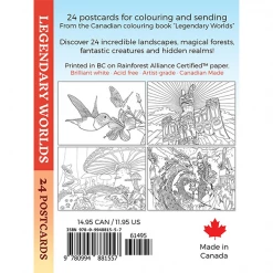 Al Sayers Books Legendary Worlds: 24 Postcards To Colour 5 Al Sayers Books Legendary Worlds: 24 Postcards To Colour