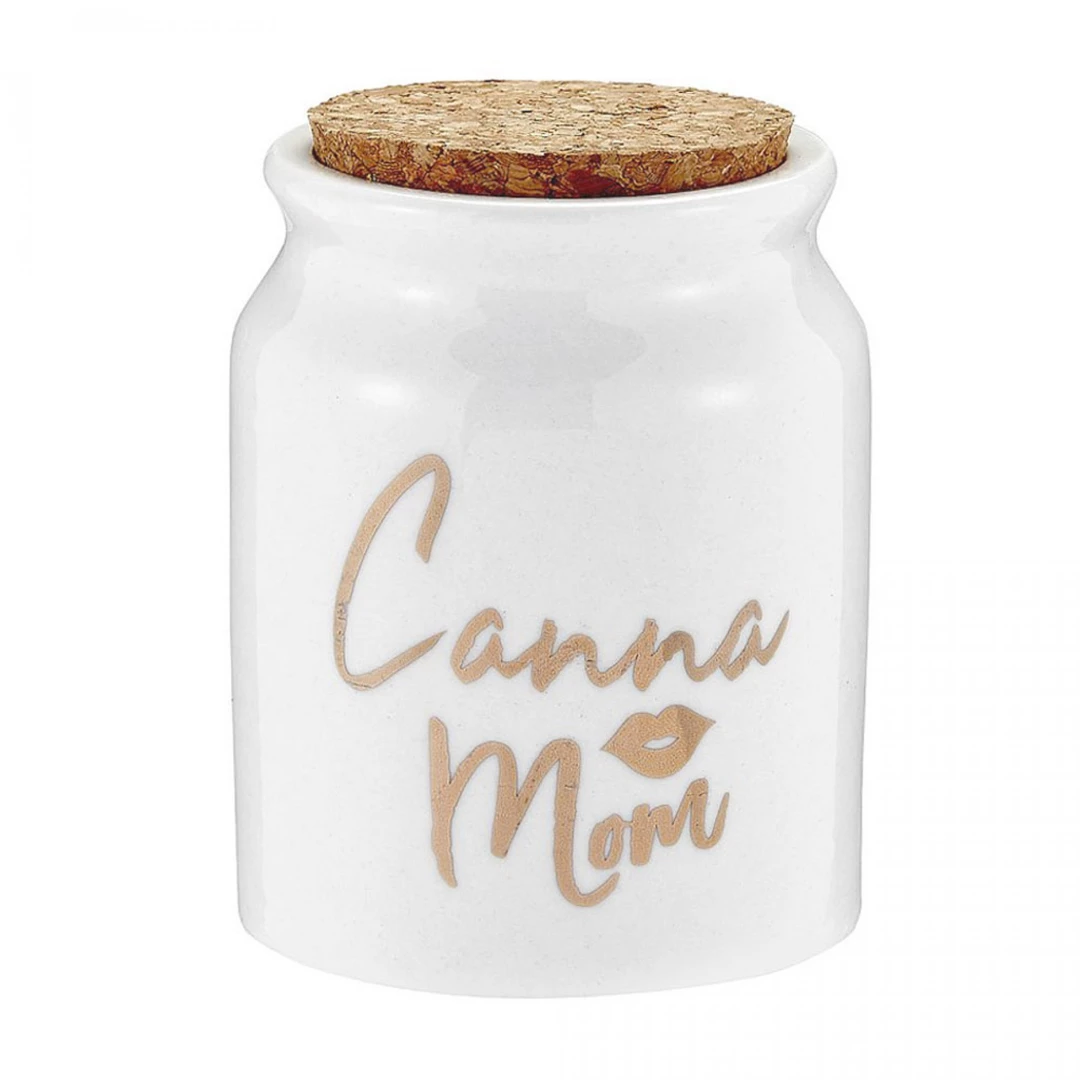 Cannabis Culture Headquarters Canna Mom Ceramic Stash Jar Storage & Stash Cases 1 Cannabis Culture Headquarters Canna Mom Ceramic Stash Jar Storage & Stash Cases