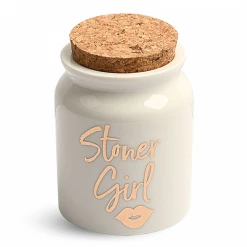 Cannabis Culture Headquarters Stoner Girl Ceramic Stash Jar