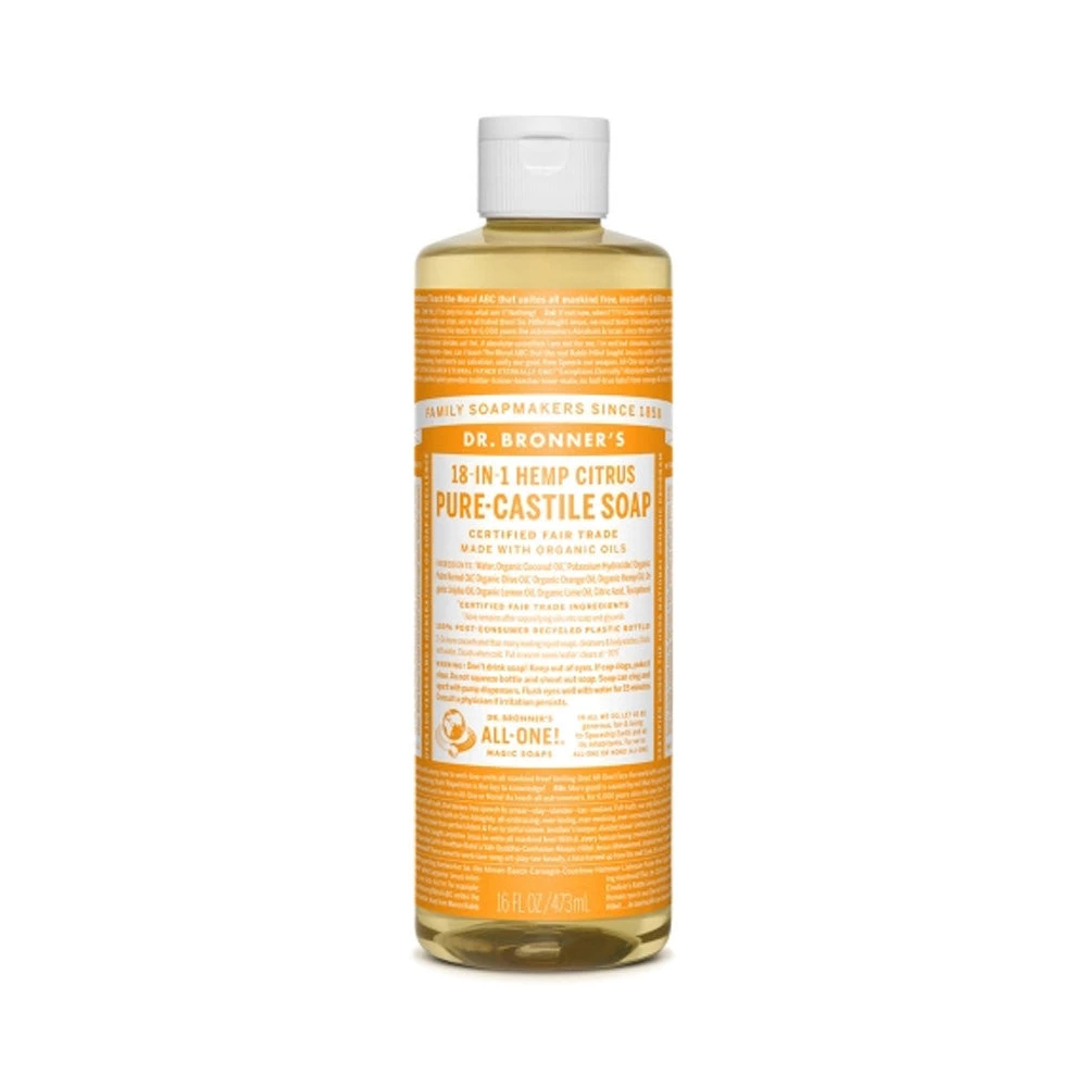 Citrus Dr. Bronner's 18-in-One Liquid Soap Health & Body 2 Citrus Dr. Bronner's 18-in-One Liquid Soap Health & Body