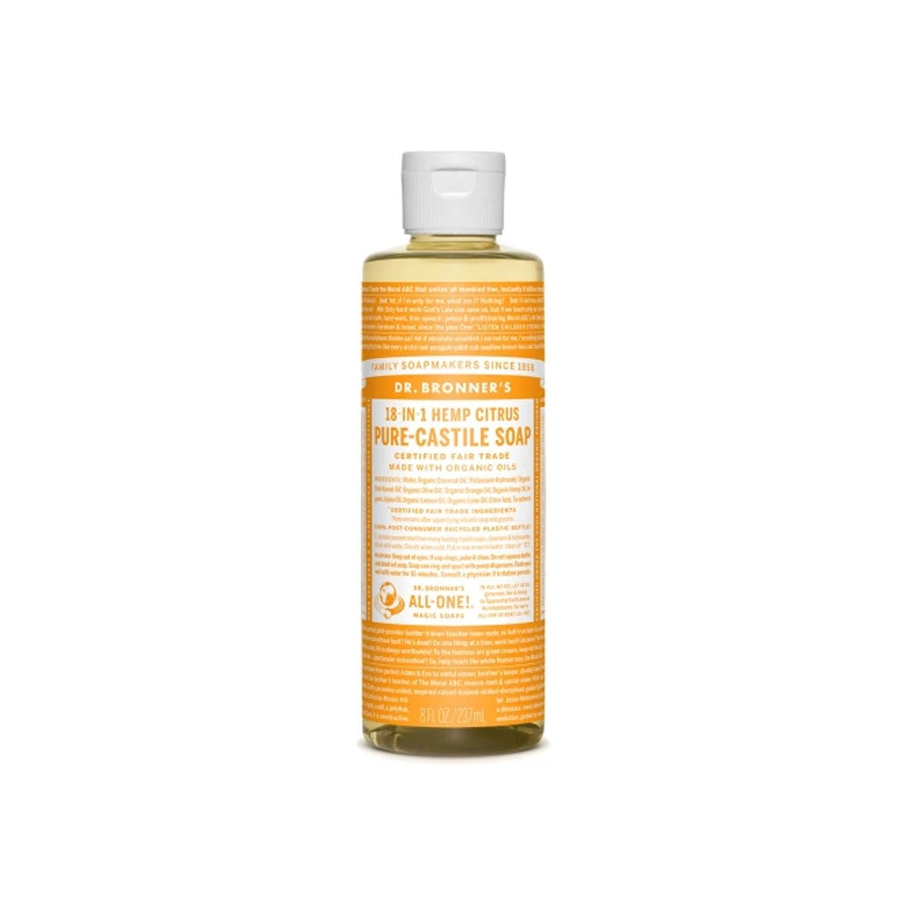 Citrus Dr. Bronner's 18-in-One Liquid Soap Health & Body 1 Citrus Dr. Bronner's 18-in-One Liquid Soap Health & Body