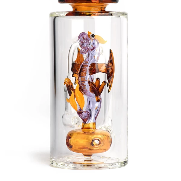 Dabbing Dragon Concentrate Rig With 5 Hole Disc Perc By Red Eye Glass