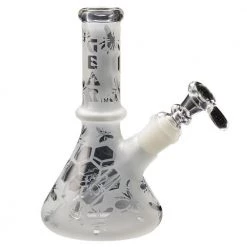 GEAR Premium Frosted Bees Knees 7.5" Tall Beaker Bong Water Pipes