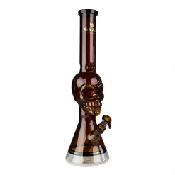 GEAR Premium Tuxedo Skull 18" Bong With Black Accents By GEAR