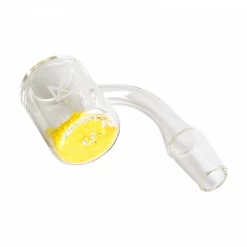 GEAR Premium Male Borometer 90 Degree Quartz Banger With Frit Glass Dabbing