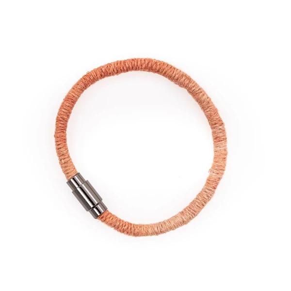Hemp Bouquet Coral Hemp Wrapped Bracelet 2 Hemp Bouquet Coral Hemp Wrapped Bracelet
