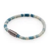 Hemp Bouquet Indigo Dip Dyed Light Blue Hemp Wrapped Bracelet Clothing