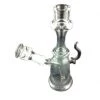 Heady Glass Justin Thatcher 10mm Mini Tube Dab Rig With Honeycomb Worked Bottom