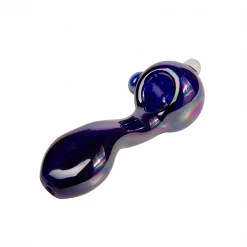 Red Eye Glass Pipes Iridescent Large Sherlock Pipe