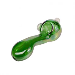 Red Eye Glass Pipes Iridescent Large Sherlock Pipe
