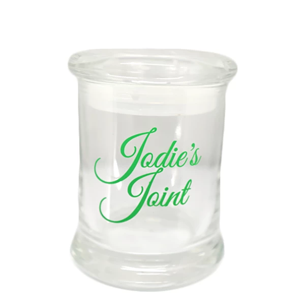 Large Limited Edition Jodie's Joint Glass Stash Jar 1 Large Limited Edition Jodie's Joint Glass Stash Jar