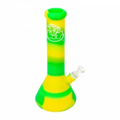Water Pipes LIT Silicone Beaker Bong With Glass Bowl