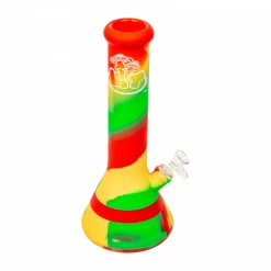 Water Pipes LIT Silicone Beaker Bong With Glass Bowl