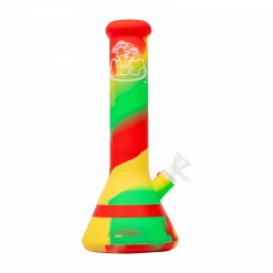 Water Pipes LIT Silicone Beaker Bong With Glass Bowl