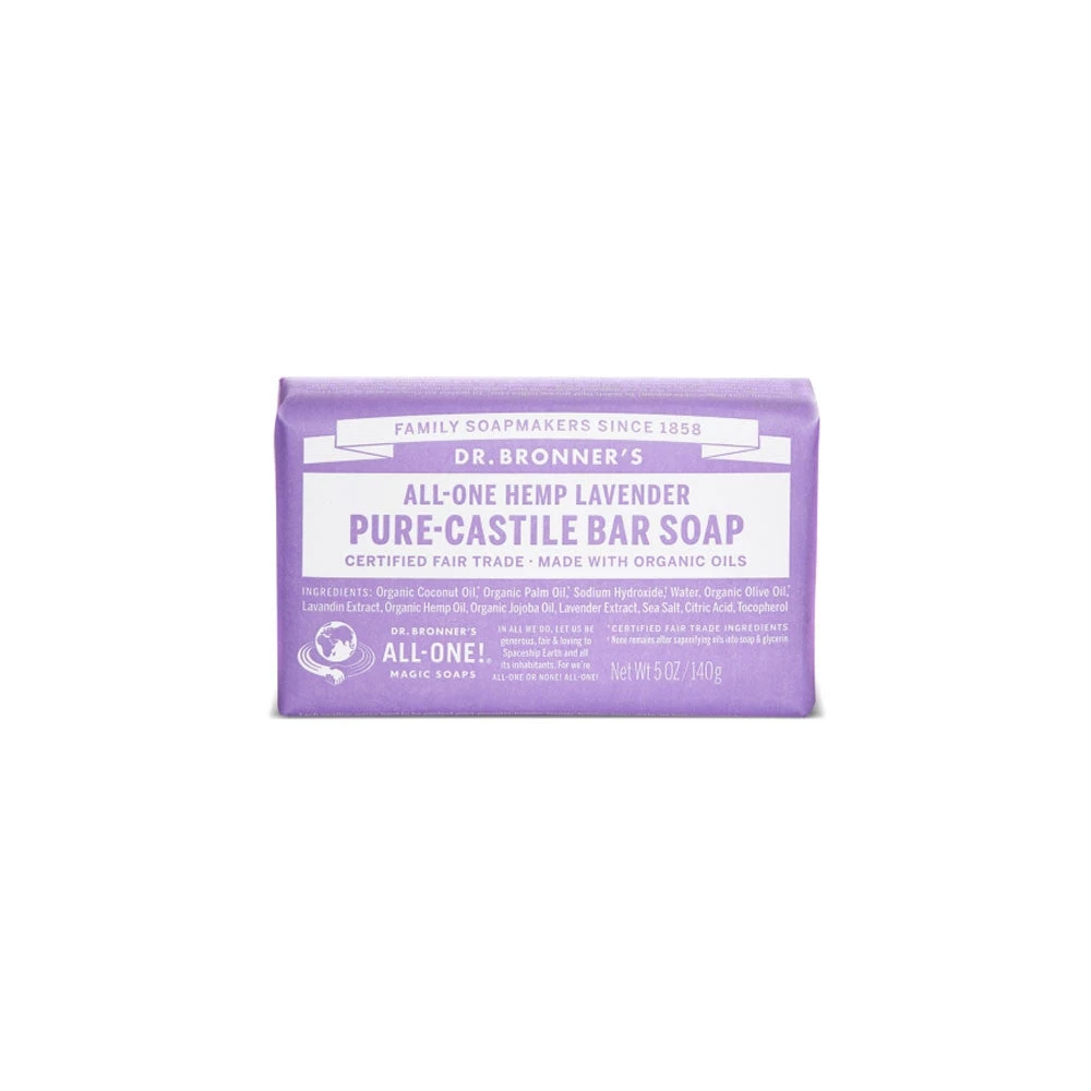 Lavender Dr. Bronner's Pure-Castile Bar Soap Health & Body 1 Lavender Dr. Bronner's Pure-Castile Bar Soap Health & Body