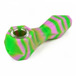 LIT Pipes Faceted Silicone Hand Pipe