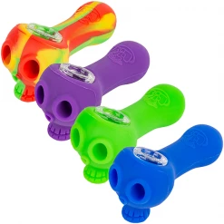LIT Silicone Skull Hand Pipe