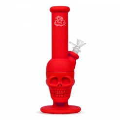 11" Skull Bong By LIT Silicone Water Pipes