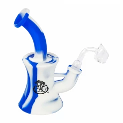 Water Pipes LIT Silicone Bubbler Dab Rig With Quartz Banger