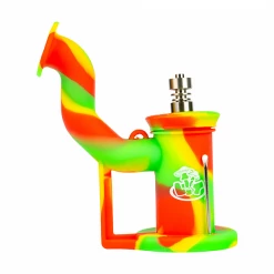 LIT Silicone Bubbler Dab Rig With Titanium Nail Water Pipes