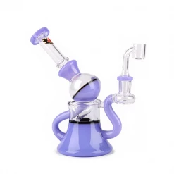 Red Eye Glass Macrophonic Concentrate Recycler With 2 Hole Injection Perc Dabbing