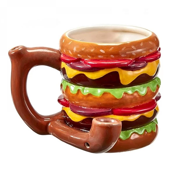 Cannabis Culture Headquarters Mug Pipe - Hamburger Pipes 1 Cannabis Culture Headquarters Mug Pipe - Hamburger Pipes