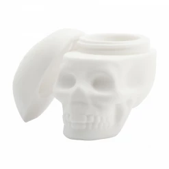 Colored Non-Stick Silicone Skull Jar By NoGoo Storage & Stash Cases