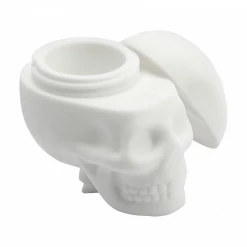 Colored Non-Stick Silicone Skull Jar By NoGoo Storage & Stash Cases